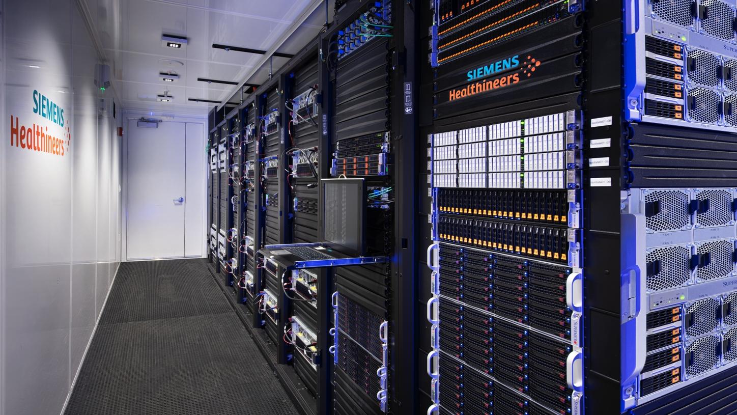 Photo of our flagship supercomputer Sherlock.