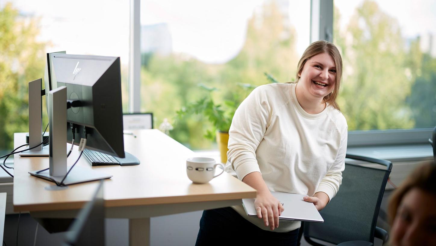 Portrait of Terezia, laughing
