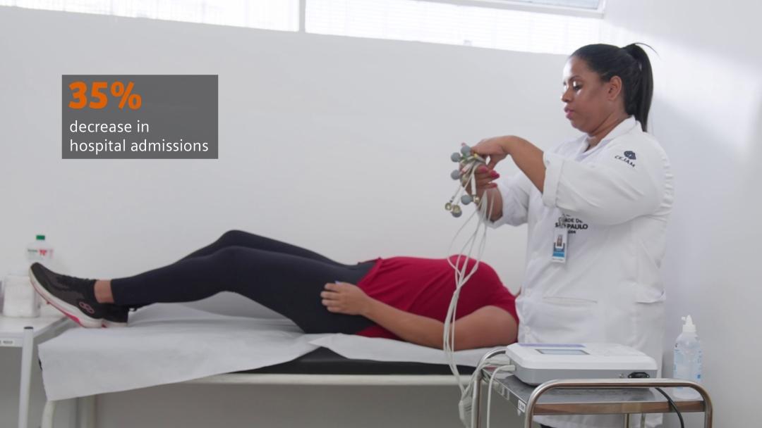 35% decrease in hospital admissions