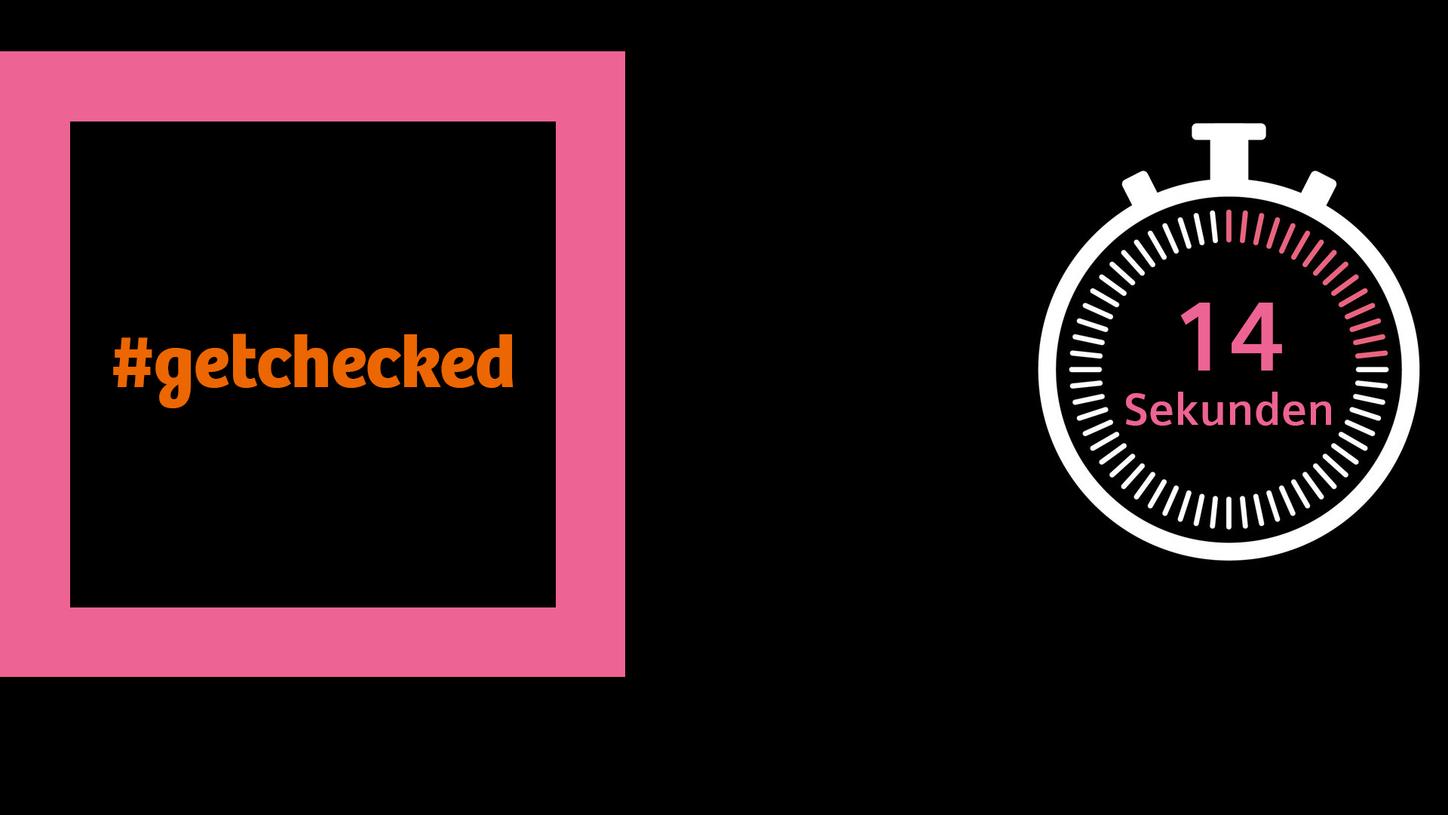 hashtag getchecked in a pink frame