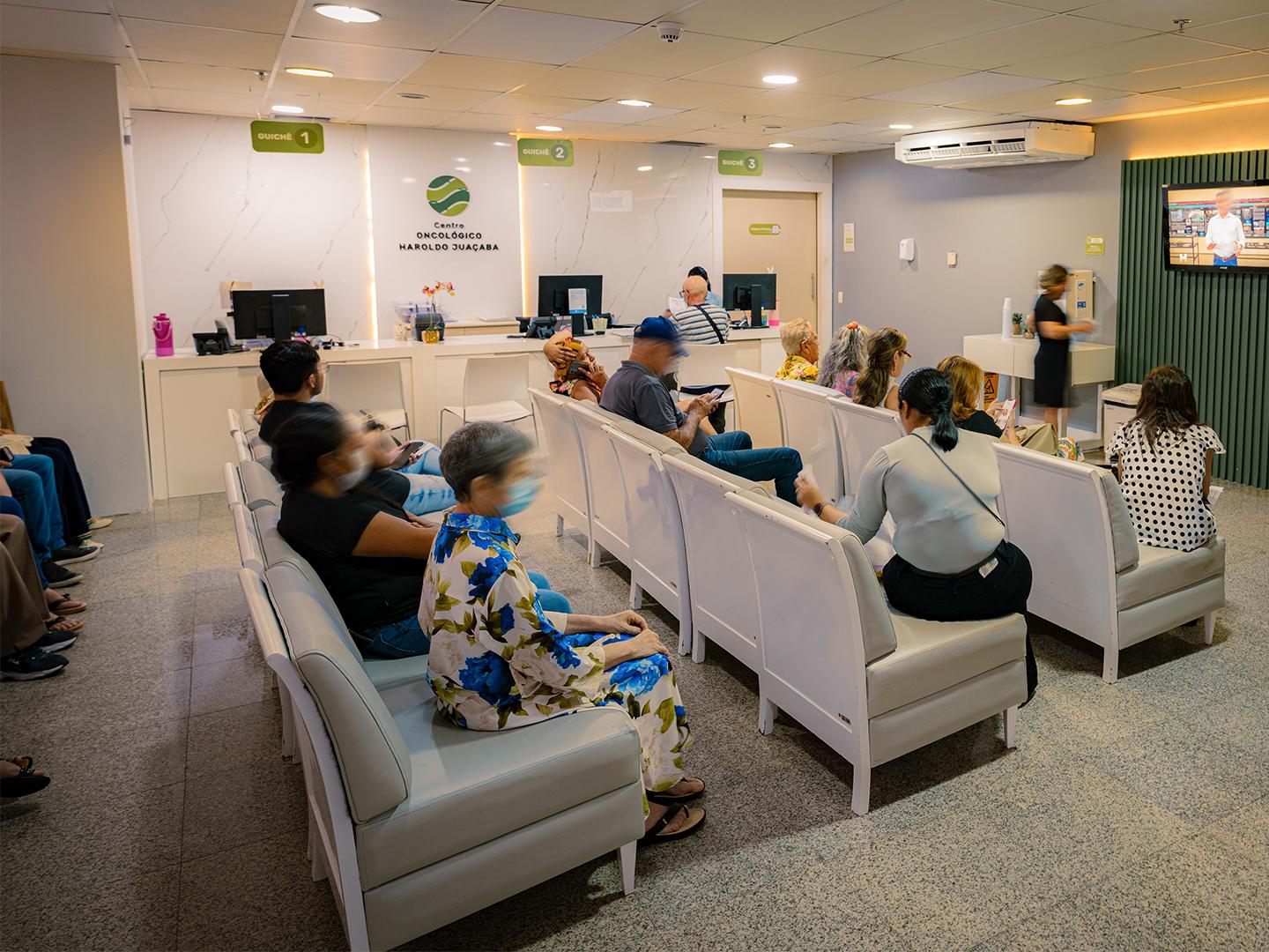 Waiting room at Hospital Haroldo Juacaba
