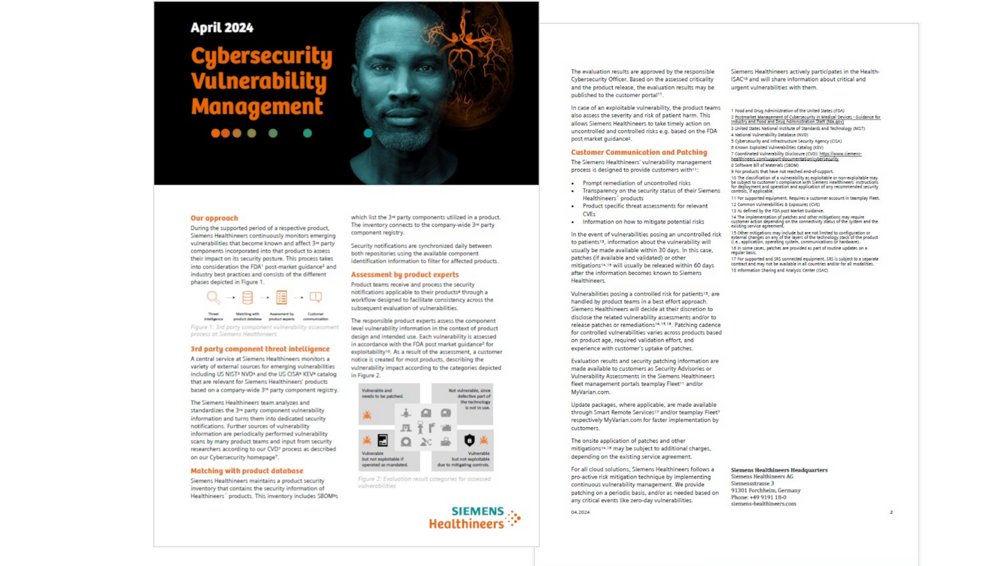 Cover of our Vulnerability Management Two-Pager